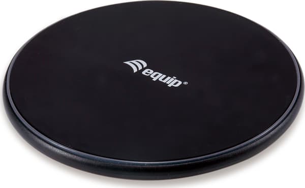 Equip trådløs oplader 10W Qi trådløs oplader sort