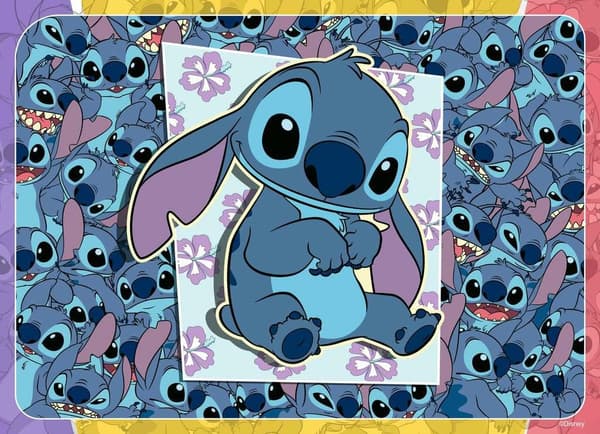 Lasten palapeli 2D 4x100 Disney Stitch