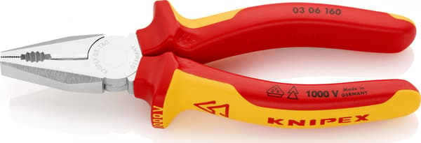 Knipex Yleiseristetyt pihdit VDE 160mm (0306160)
