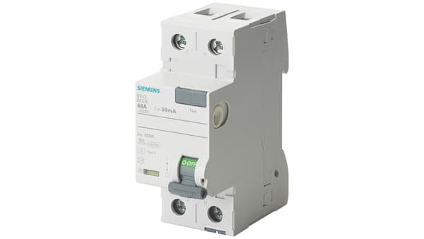 Siemens Fejlstrømsafbryder 2P 40A 30mA 230V type F 5SV3314-3