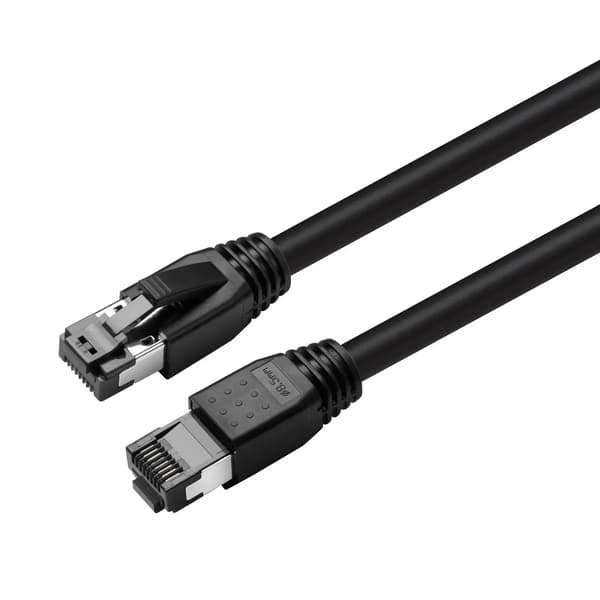 MicroConnect CAT8.1 S/FTP 10m Sort LSZH Skærmet Netværkskabel, AWG 24