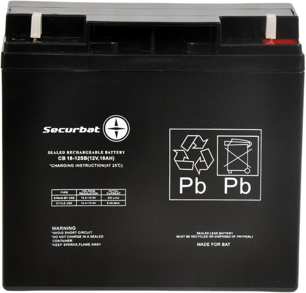 AGM-akku SECURBAT 12V 18Ah