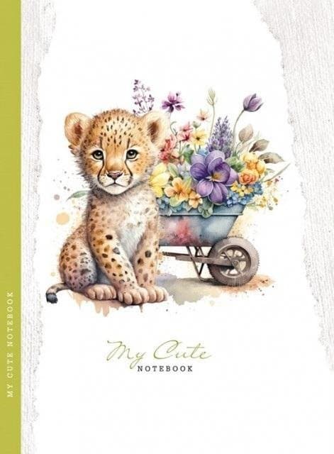 Dekorativ notesbog 143x200/48K gitter TW Cheetah