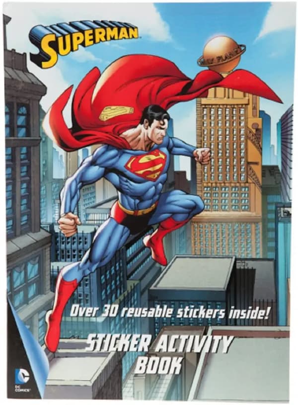 Pyramid SUPERMAN, Målarbok med klistermärken