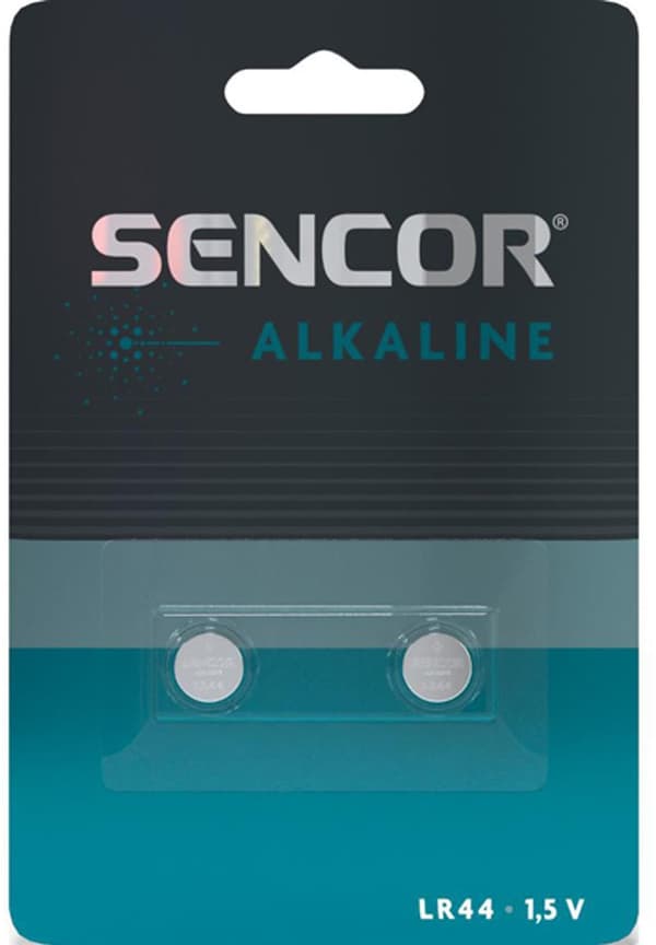 Alkaliparisto, LR44, 1,5V, Sencor, läpipainopakkaus, 2 kpl