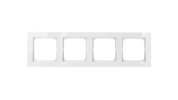Ospel firedobbelt ramme AS hvid (R-4G/00)