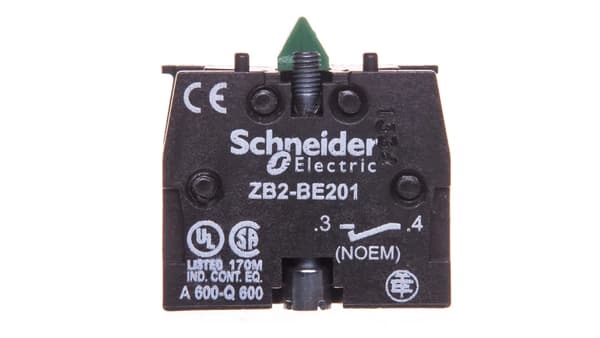 Hjälpkontakt 1Z UPP-NER 2-faldig montering ZB2BE201