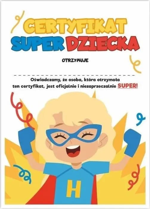 A4 Super Babycertifikat - Baby 10 st