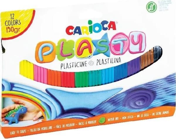 Plastelina 150g 12 färger CARIOCA