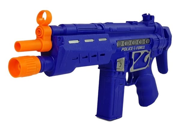Polispistolset Märke Marinblå Ljud Ljuseffekter 37cm