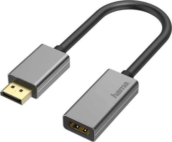 HAMA DisplayPort - HDMI, 4K med kabel