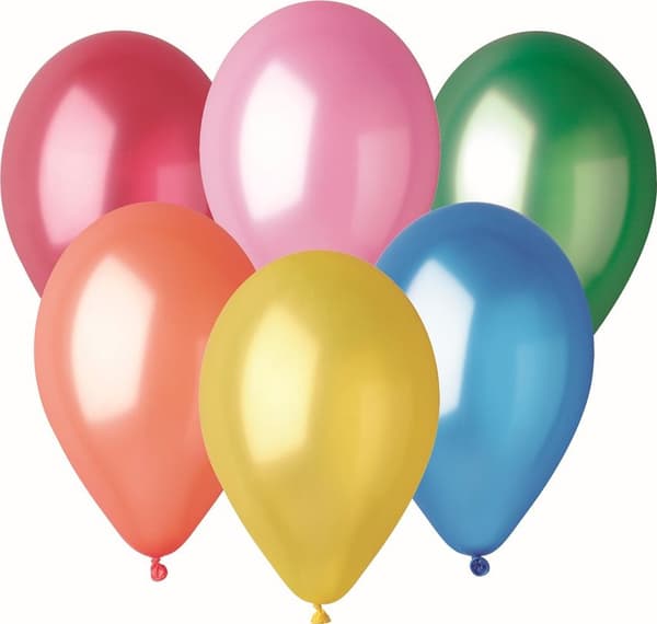 Gemar Metallic Ballonger Mix, GM120, 33 cm, 50 st