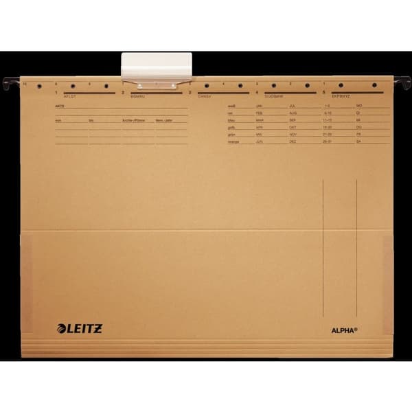 Leitz HÆNGEORDNER LEITZ ALPHA A4 MED SIDER, BEIGE