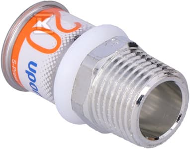 Uponor Uponor S-Press PLUS-koppling med utvändig gänga 20-R1/2MT