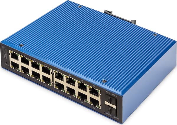 Digitus Gigabit Ethernet teollisuuskytkin 16+2