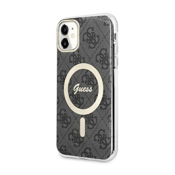 Guess GUHMN61H4STK iPhone 11 6.1\" musta/musta Hardcase 4G MagSafe