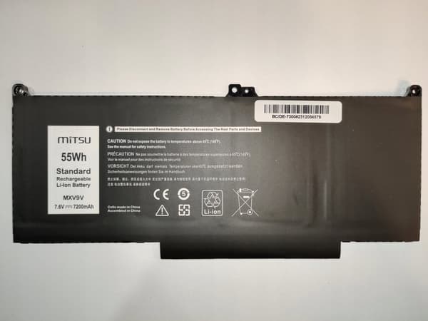 Mitsu-akku Dell Latitude 5300, 5310, 7300 -malleihin