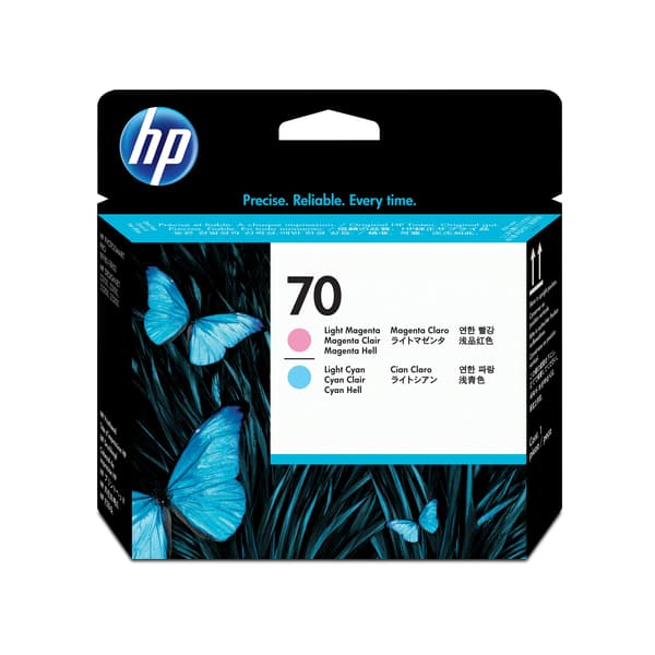 HP 70 - ljus magenta, ljus cyan - skrivhuvud