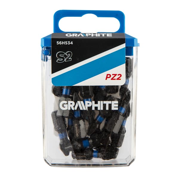 Graphite borebit (slagbits PZ2 x 25 mm, 20 stk.)