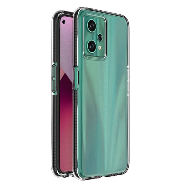 Spring Case Cover til Realme 9 Pro Silikonecover med ramme sort