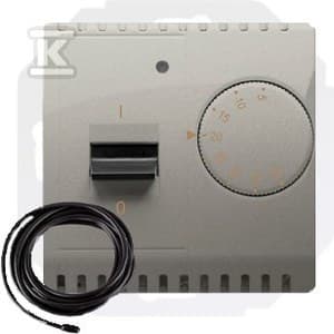 Simon Basic lämpötilansäädin ulkoisella anturilla (anturi) satiini, metallinen BMRT10ZS.02/29