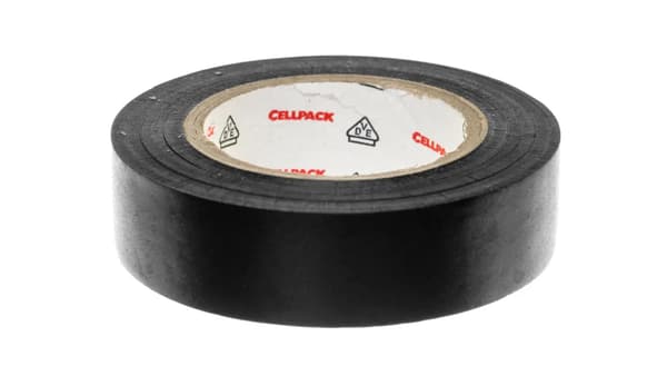 Isoleringstape 128 0.15-15-10 PVC/sort 145821
