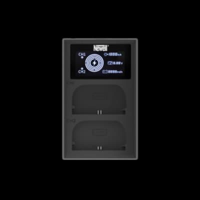 Newell Dual Channel Batterioplader FDL-USB-C til LP-E6 Batterier til Canon