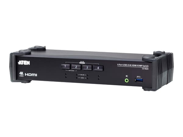 ATEN CS1824 KVMP Switch - KVM / lyd / USB switch - 4 porte