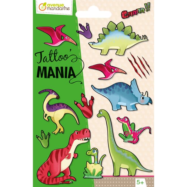 Tvättbara Tatueringar Dinosaurier
