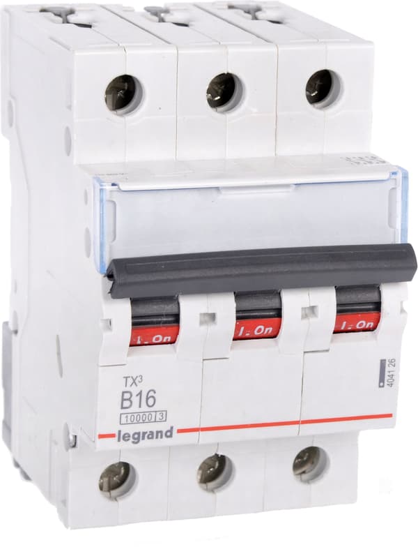 Legrand Sidafbryder 3P B 16A 10kA AC S313 TX3 (404126)