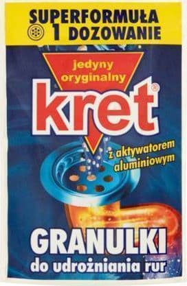 Mole Cret_Granulat til rensning af rør pose 40g