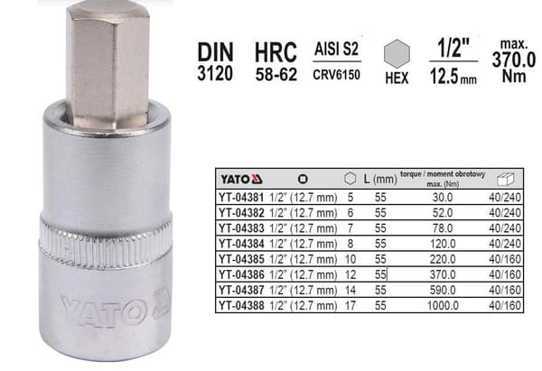 TAPPIAVAIN KUUSIO 1/2\" 6MM P55MM