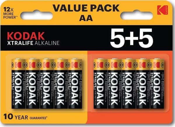 Kodak-paristo Xtralife AA/R6 10 kpl