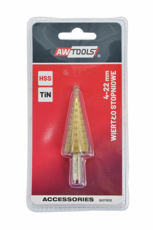 AWTOOLS TRINDBOR HSS-TIN/4-22mm