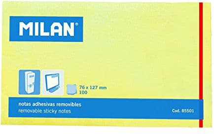 Sticky notes 127x76 /100K gul MILAN