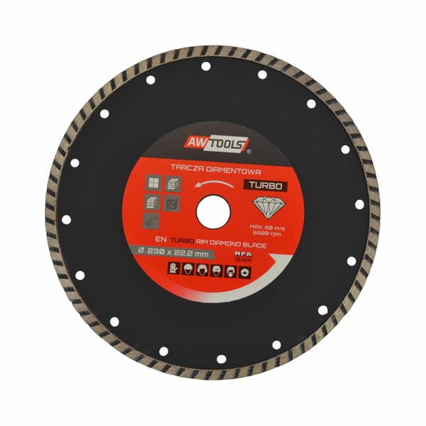 AWTOOLS DIAMANTKLINGE 125x22,2/TURBO