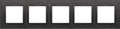Simon 54 Nature Ram 4x metall, Inox Dark DRN4/83