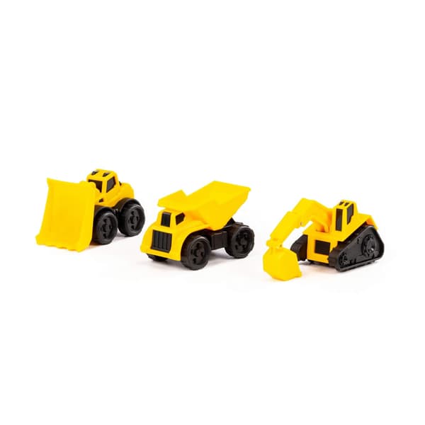 Dumper - mini + grävmaskin - mini brandsläckare + laddare - mini (i väska)