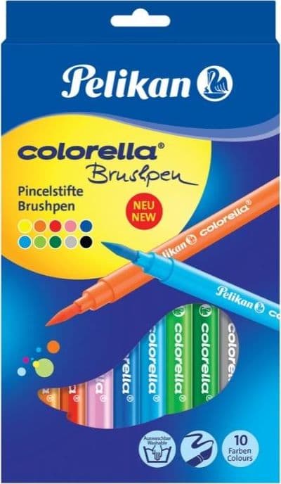 Colorella Pedzel tuschpenne 10 farver