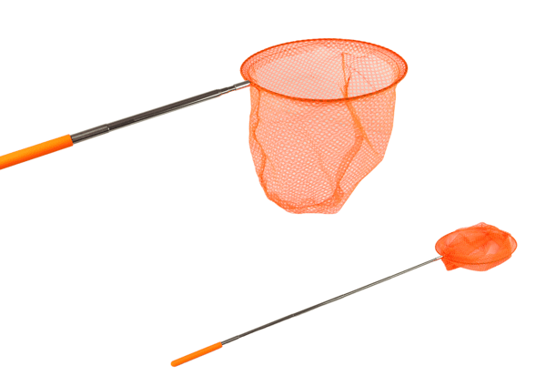 Teleskooppinen perhoshaavi oranssi 85cm