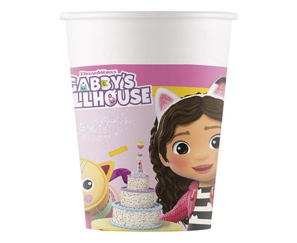 Gabby's Dollhouse pappersmuggar 200ml 8st