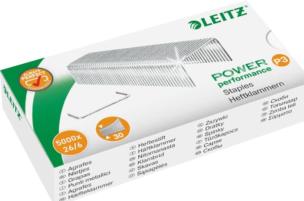 Leitz Hæfteklammer 26/6, 5000 stk (55721000)