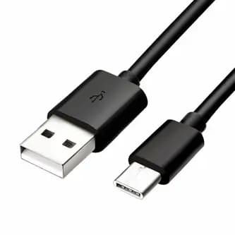 USB Logo USB-A - USB-C -kaapeli 1 m, musta