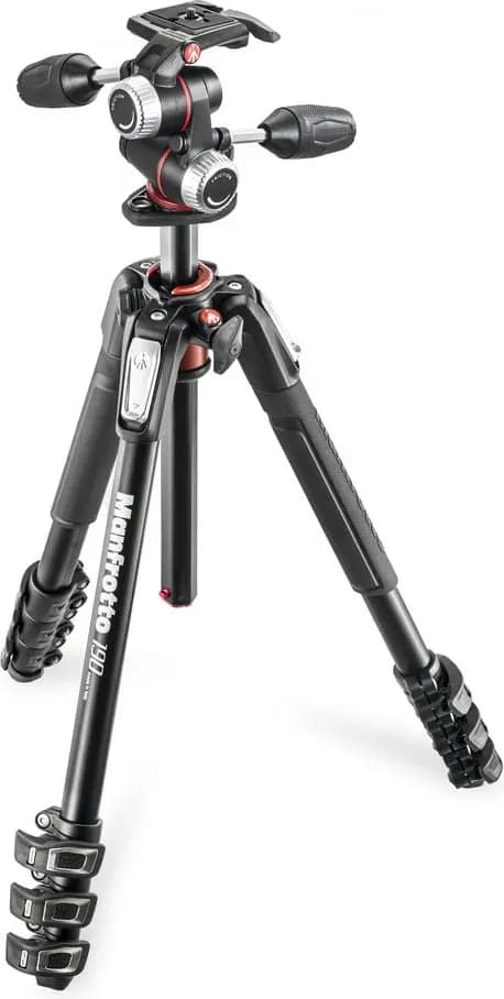 Manfrotto stativ 190XPRO4 med X-Pro 3-vejs hoved
