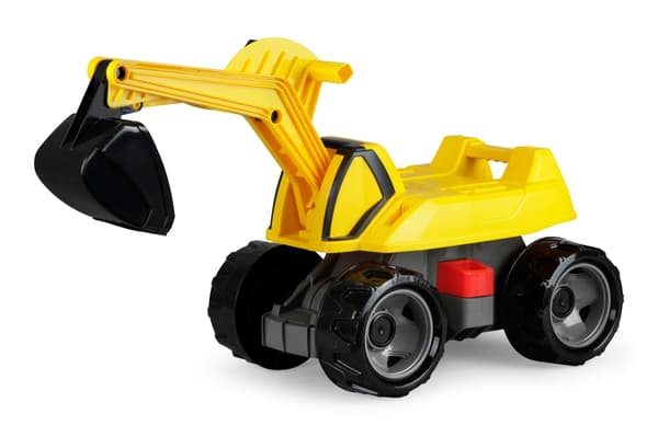 Giga Trucks grävmaskin i en låda