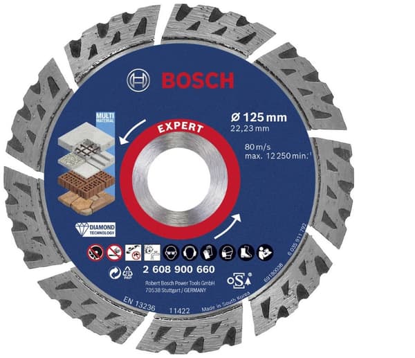 Bosch DIA TS MultiMat 125x22.23 x2.2x12 EXPERT