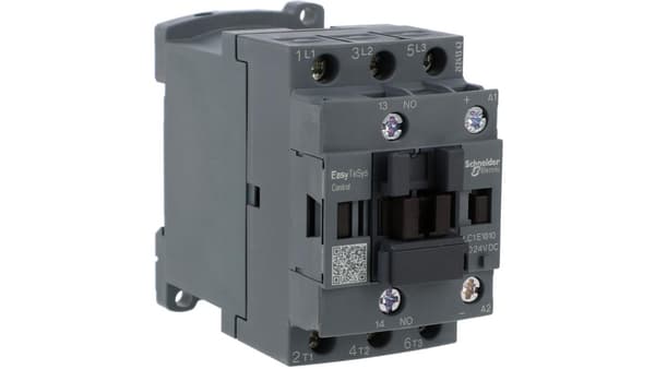 Effektkontaktor Easy TeSys Control AC-3, 18A, 3P (1NO), 24V DC Spole LC1E1810BD
