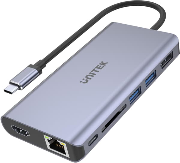 Unitek USB-C 2x USB 3.1 HDMI DP RJ45 ReadersHD