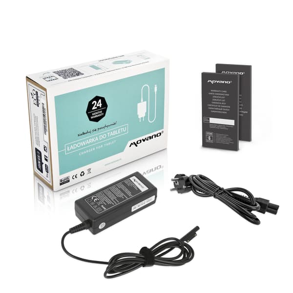 Movano 15v 4a (multipin) 60W strømforsyning til Microsoft 1796 Tablet