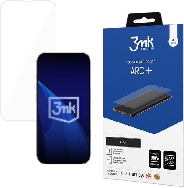 3MK ARC+ -kokonäytön kalvo Apple iPhone 17 Airille